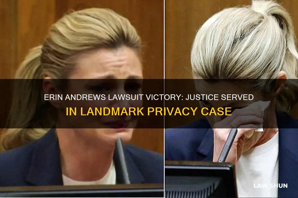 did erin andrews win law suit