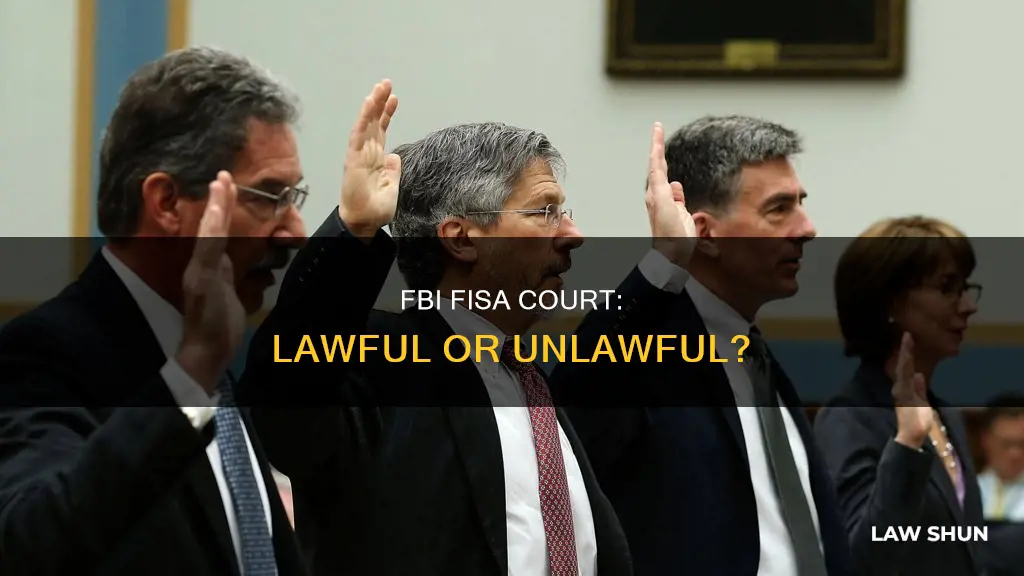 did fbi break the law with the fisa court