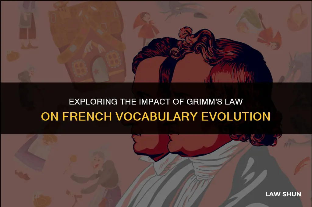 did french words undergo grimms law