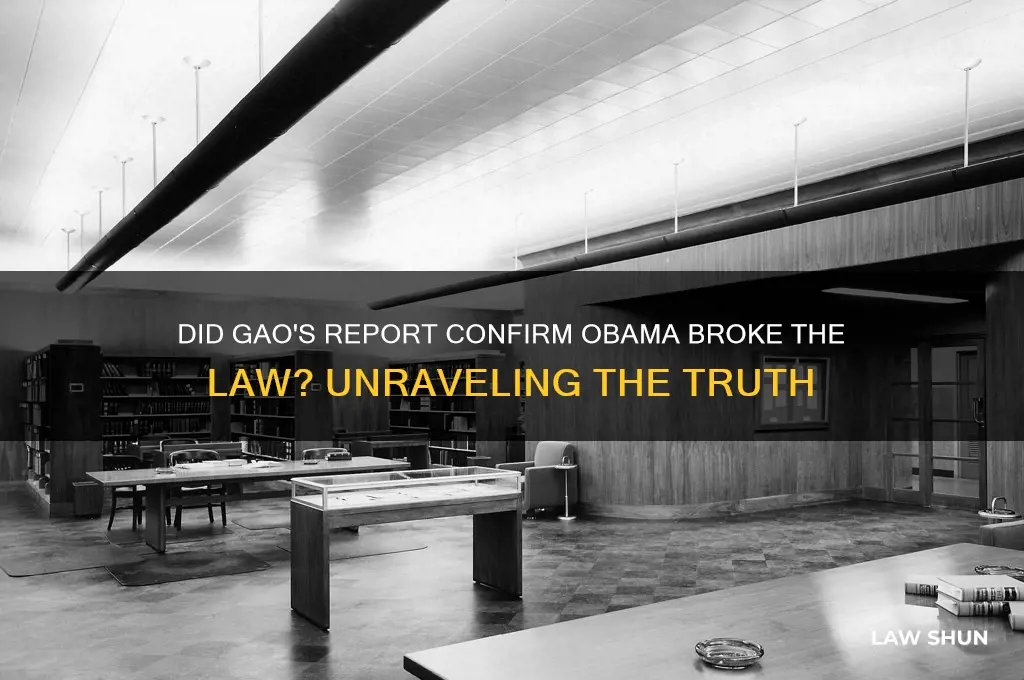 did gao find obama broke the law