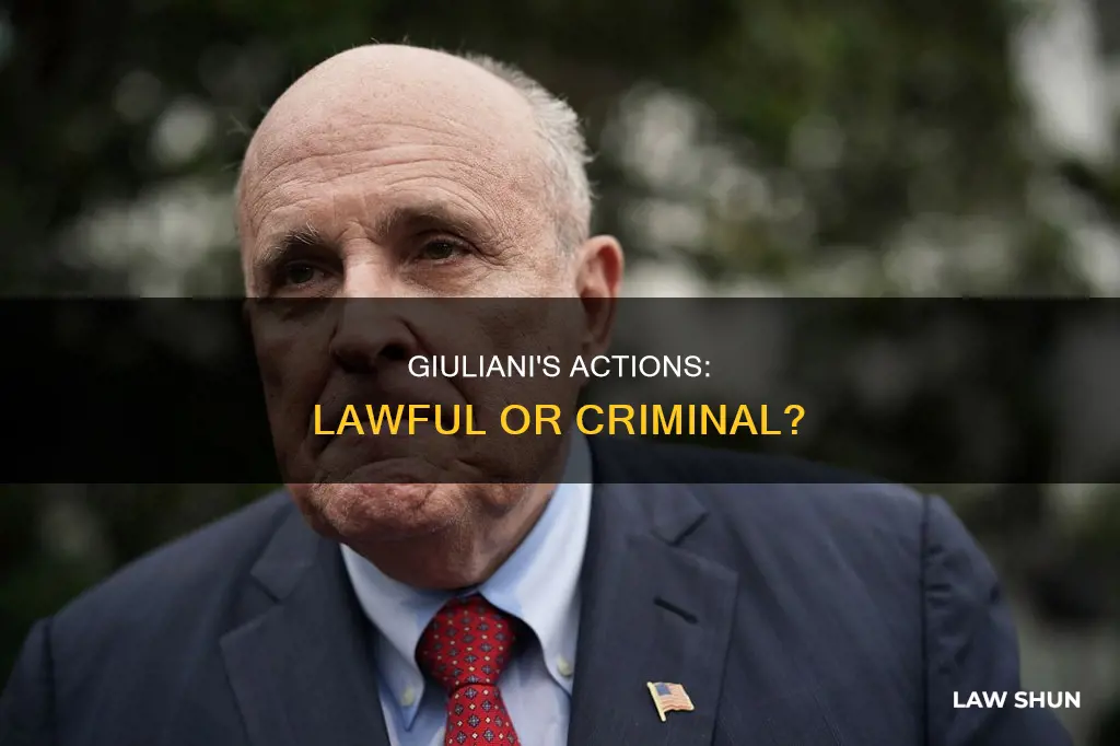 did giuliani break the law