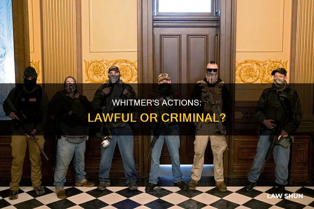 did governor whitmer break the law