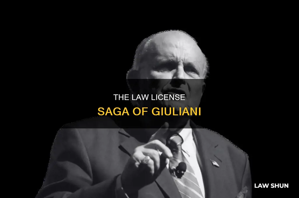 did guiliani lose his law license
