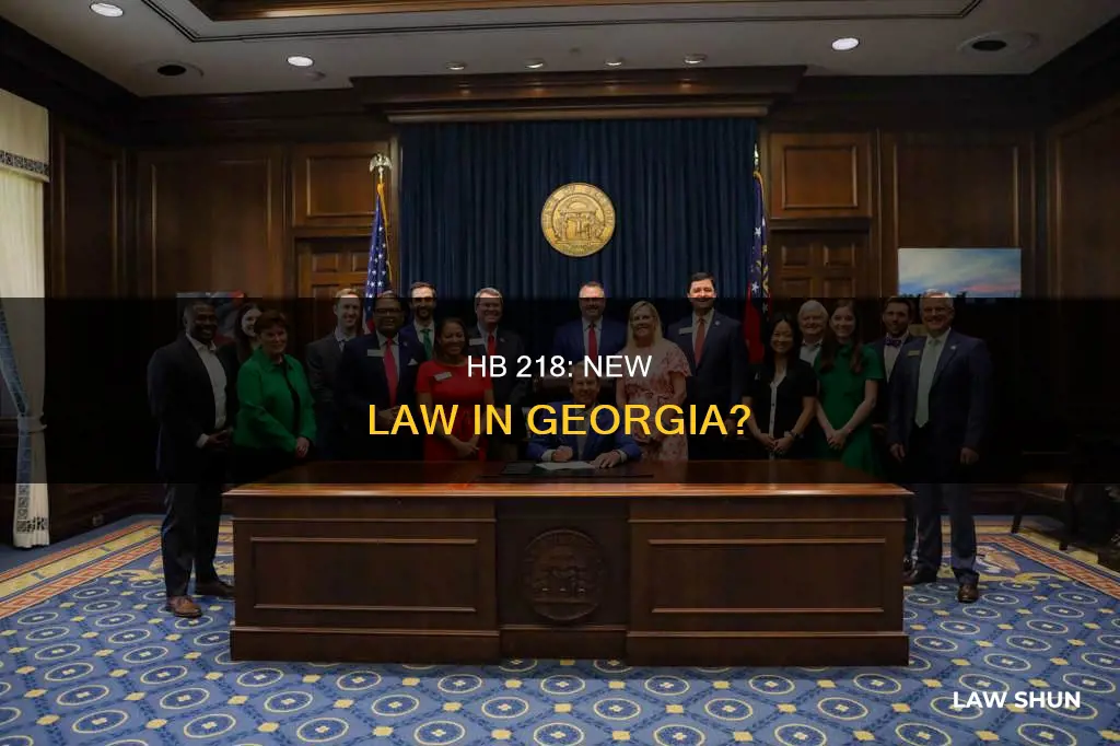 did hb 218 become law in georgia