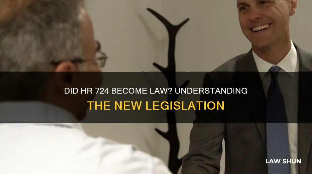 did hr 724 become law