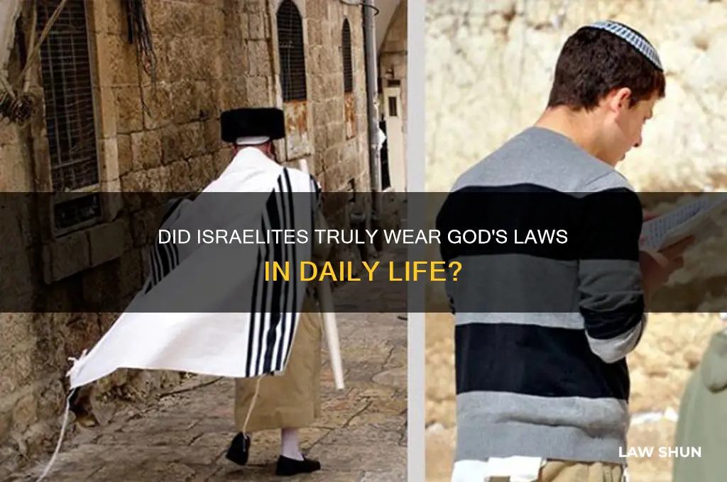 did israelites really wear the laws of god