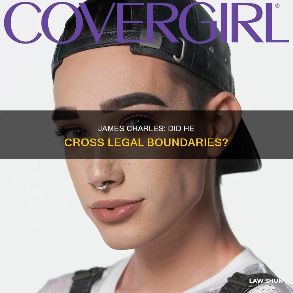 did james charles break the law