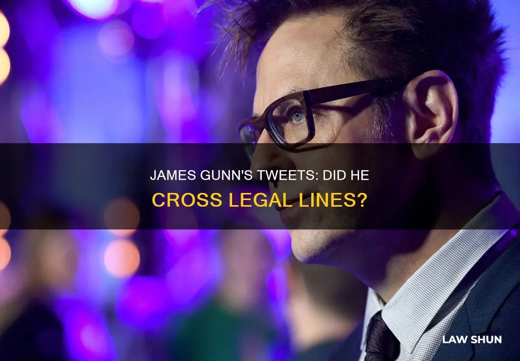 did james gunn break the law with the tweets