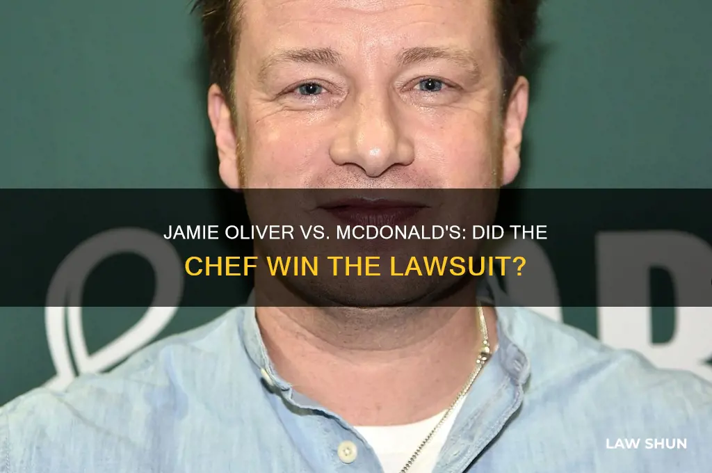 did jamie oliver win a law suit against mcdonalds