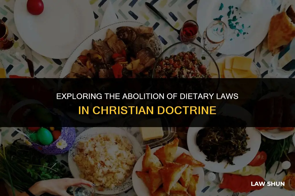 did jesus abolish the dietary laws
