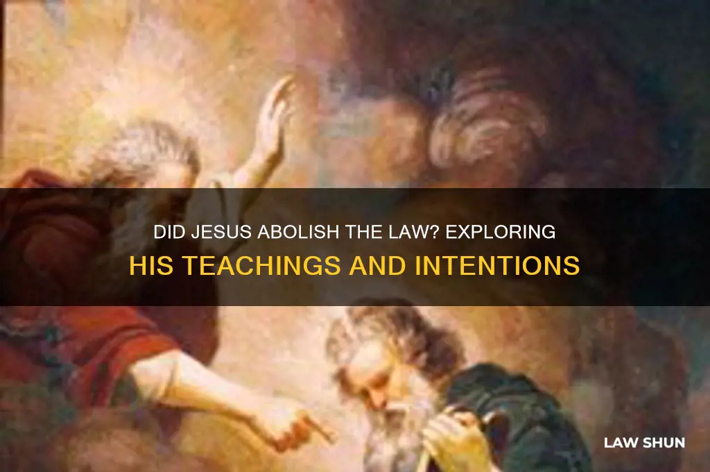 did jesus come to do away with the law