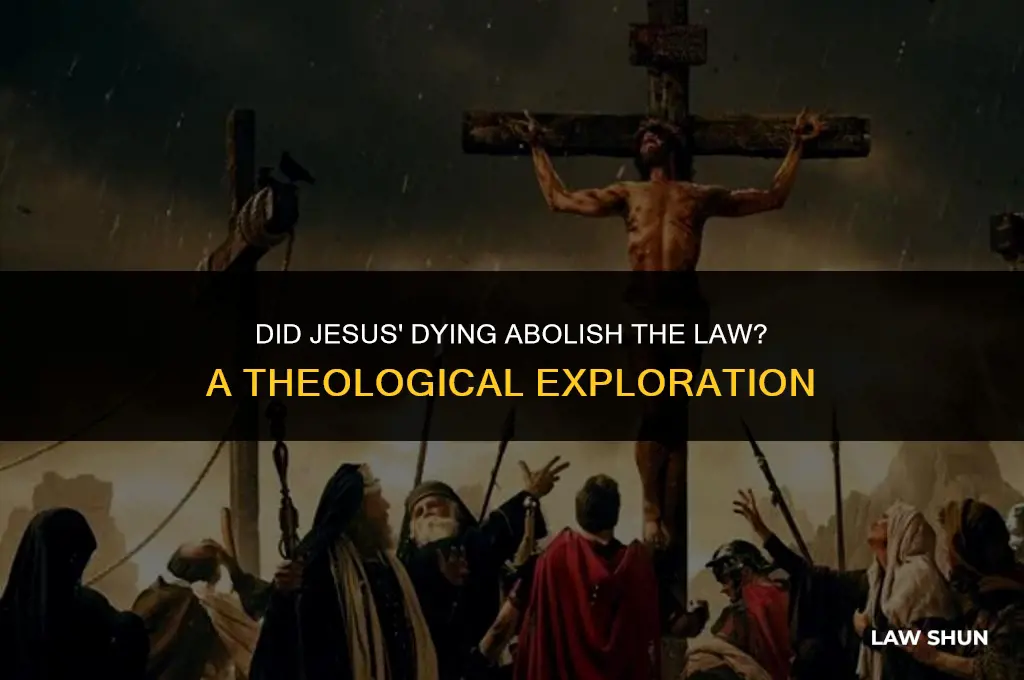 did jesus dying abolish the law