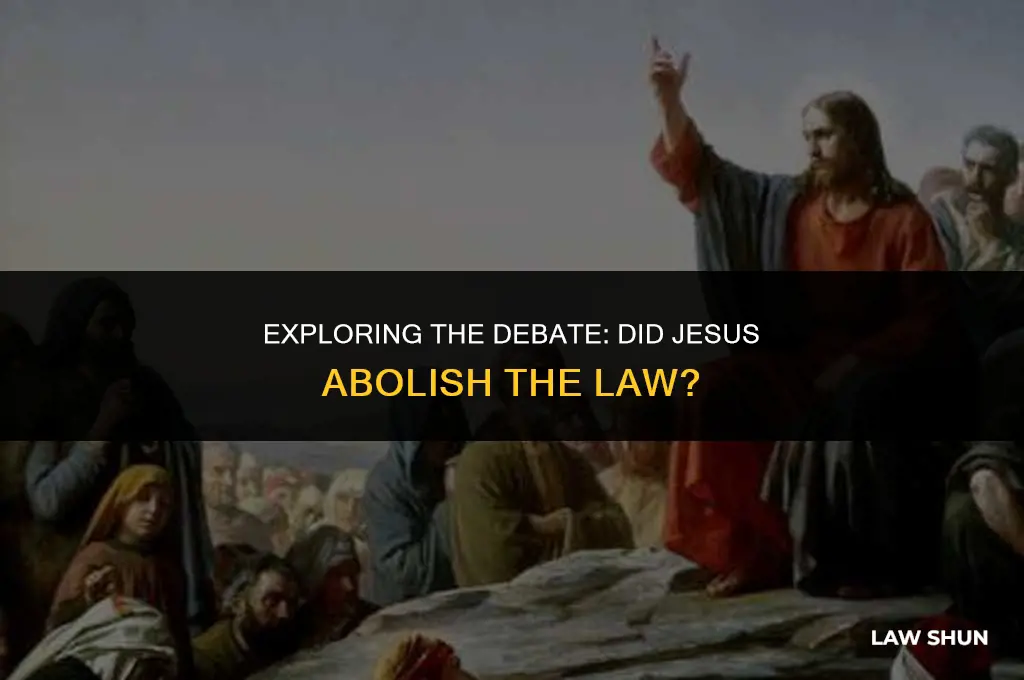 did jesus put away the law