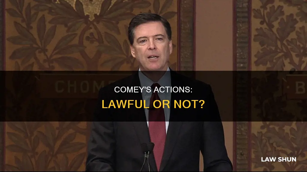 did jim comey break any laws