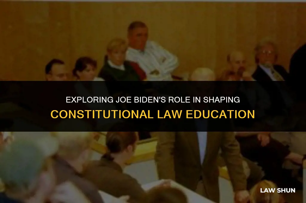 did joe biden teach con law