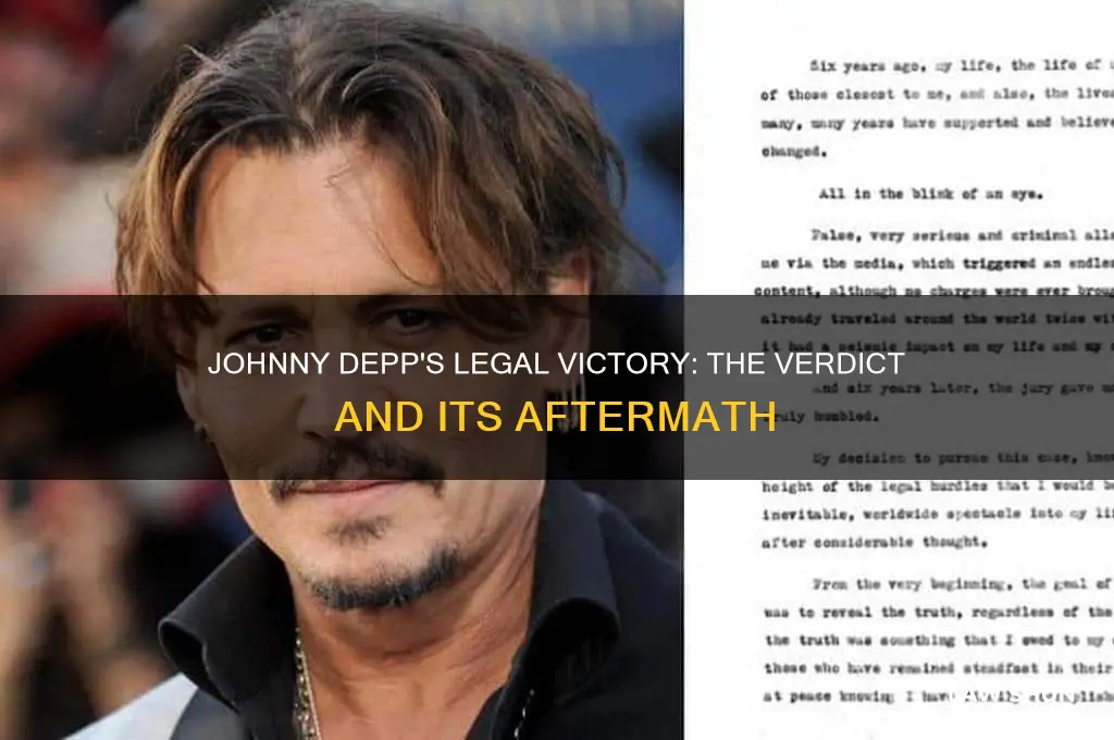 did johnny deep win the law suit