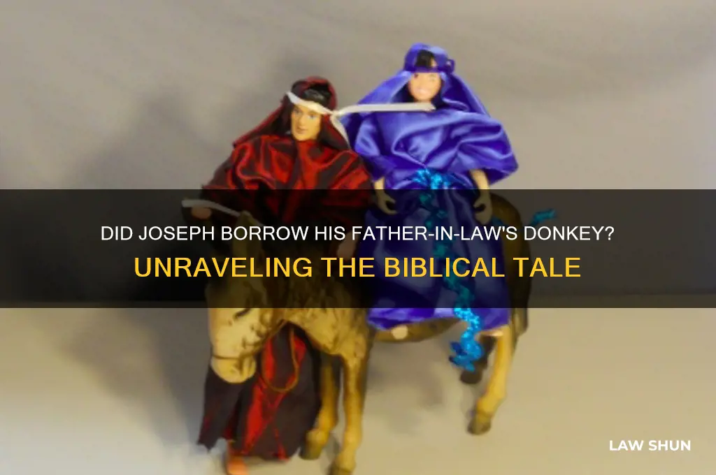 did joseph borrow his father in law