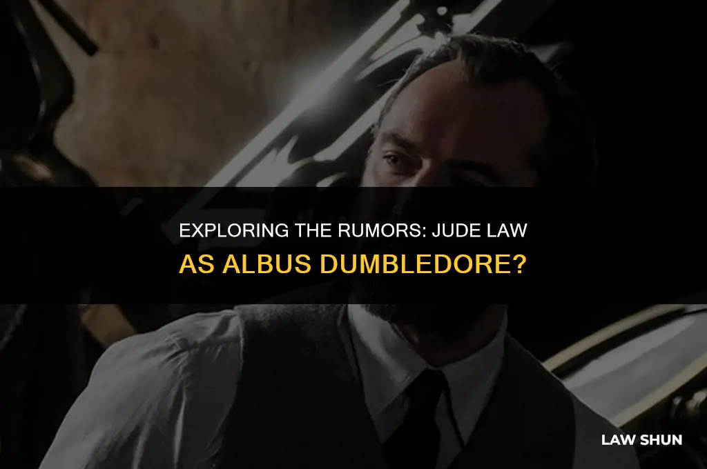 did jude law played albus dumbledore