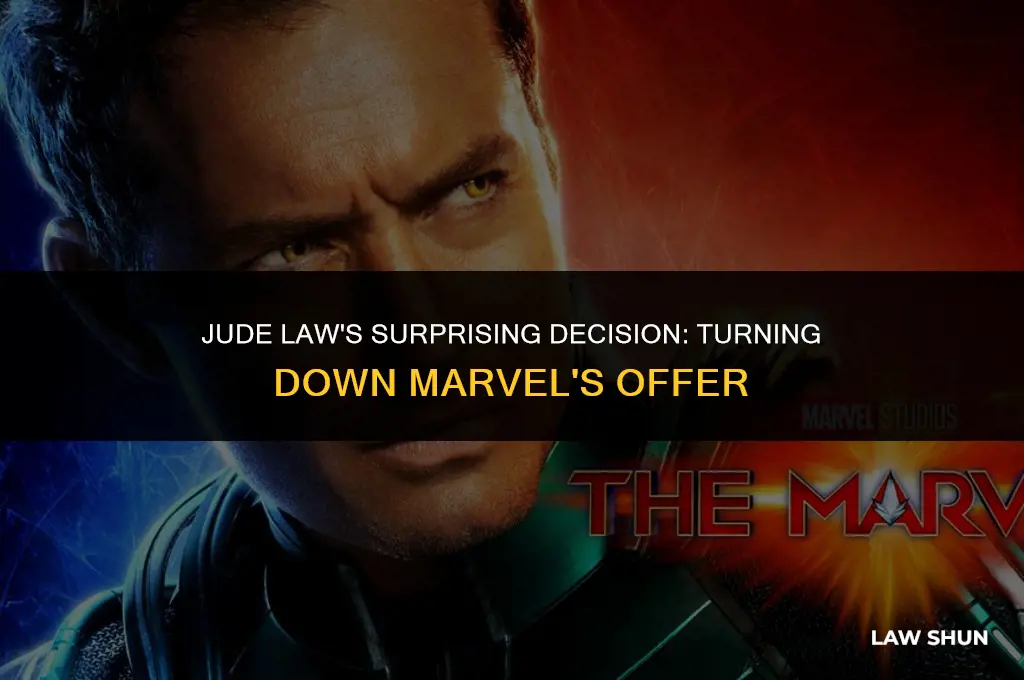 did jude law turn down marvel
