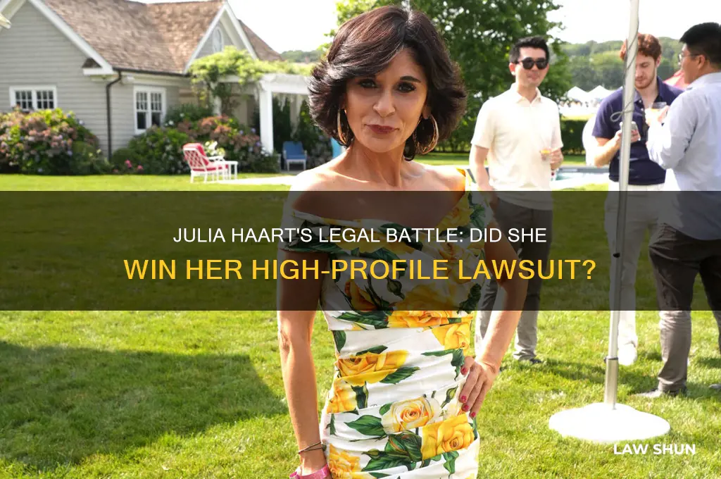 did julia haart win her law suit