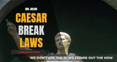 Caesar's Legal Boundaries: Breaking Laws?