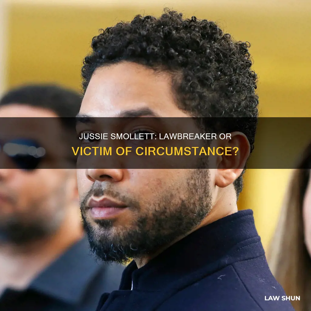 did jussie smollett break the law