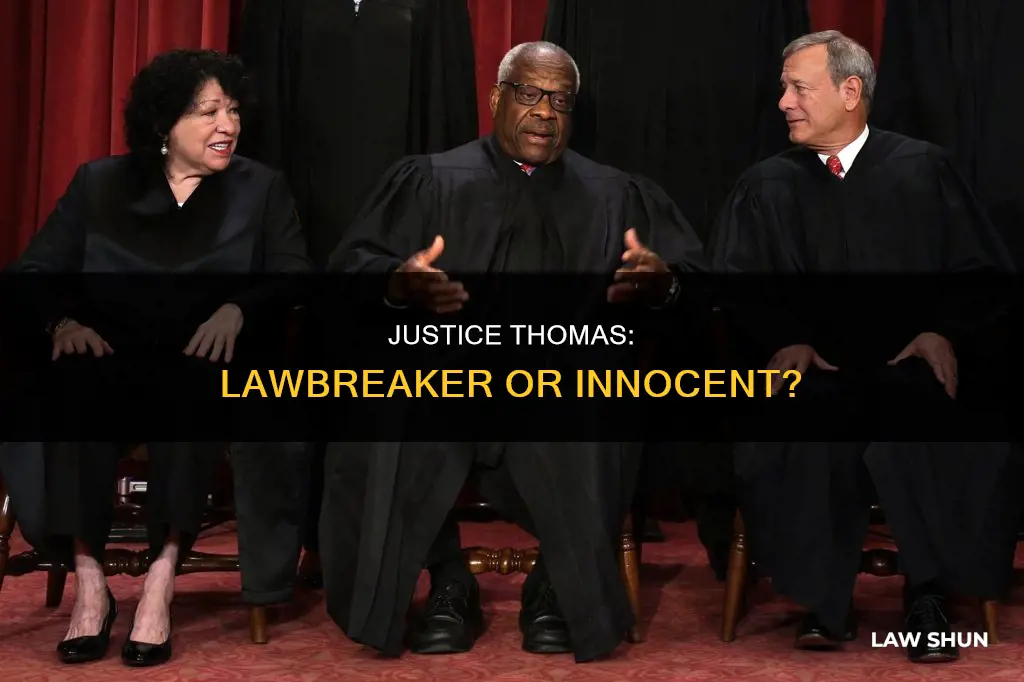 did justice thomas break the law