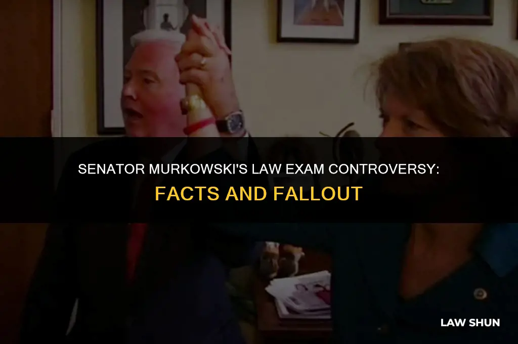 did lisa murkowski flunk law exams