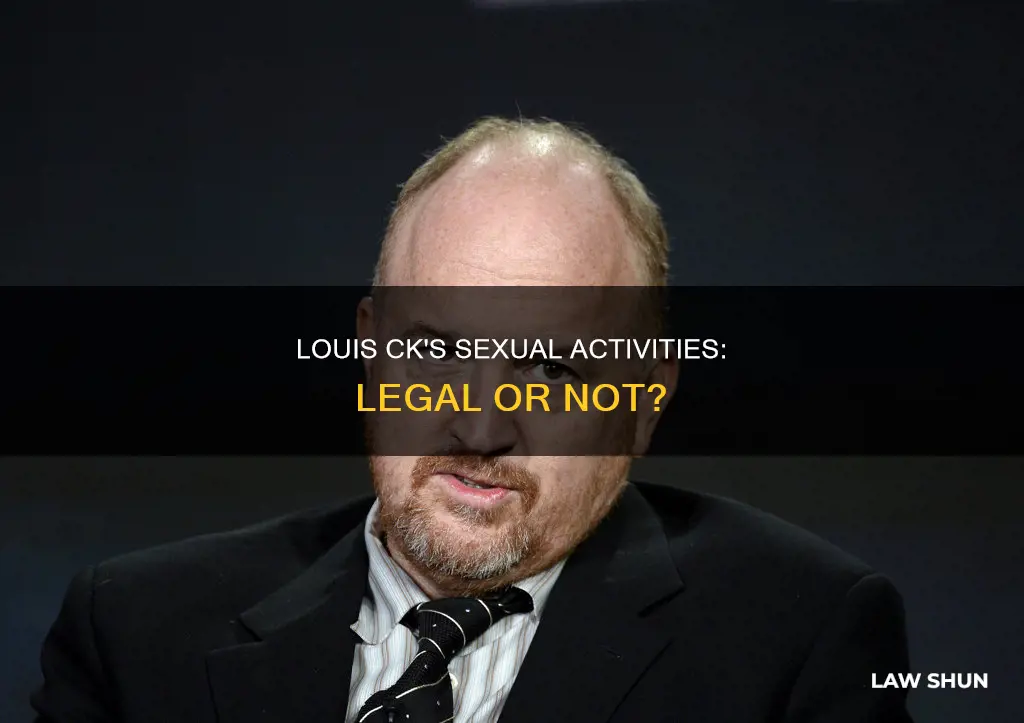 did louis ck break any laws with his seual activities