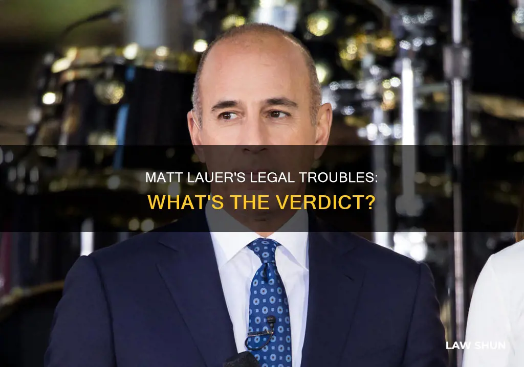 did matt lauer break the law