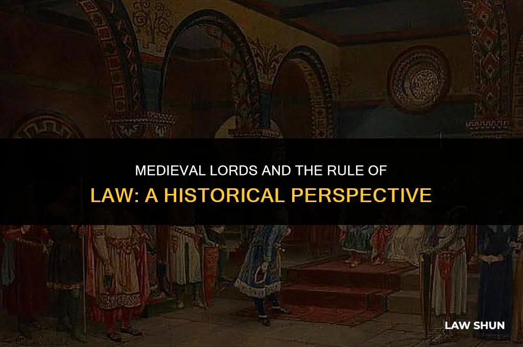 did medieval lords preside over law