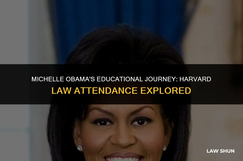 did michelle obama attend harvard law