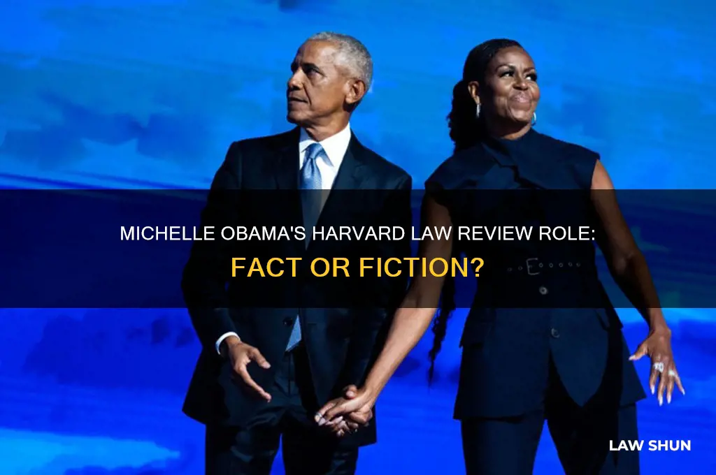 did michelle obama serve at the harvard law review