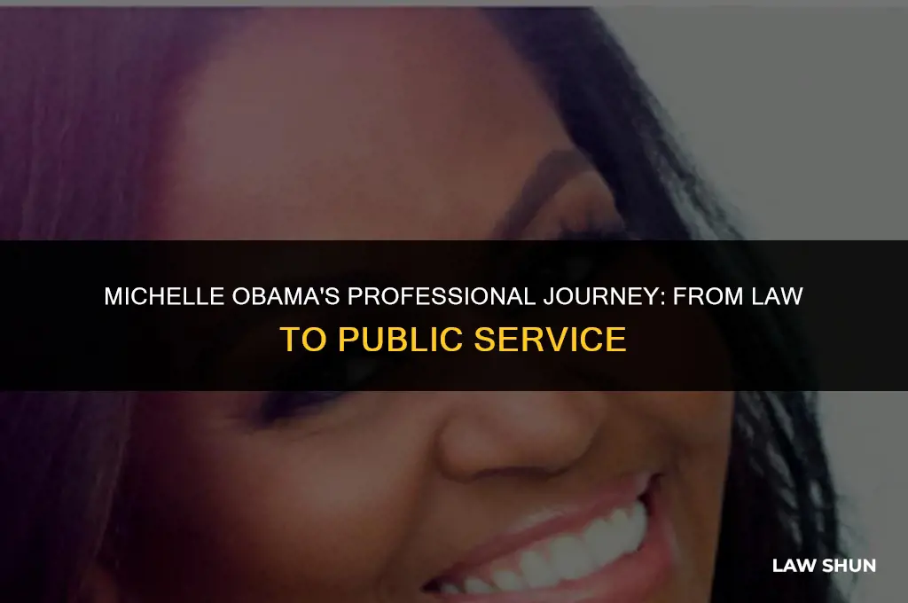 did michelle obama surrender her law