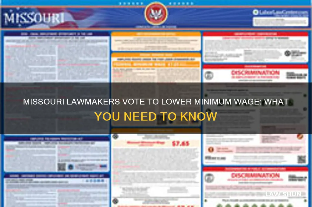 did missouri law makers vote to lower minimum wage