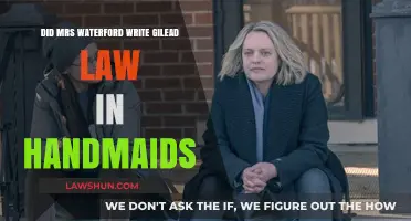 Did Mrs. Waterford Author Gilead's Laws in 'The Handmaid's Tale'?