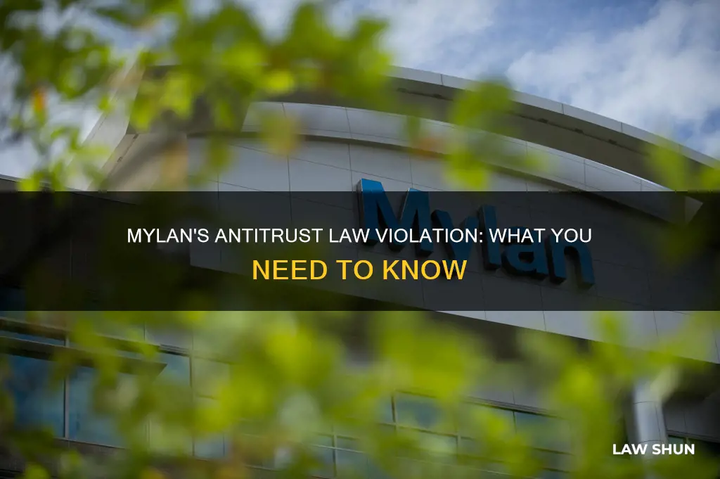 did mylan break antitrust laws