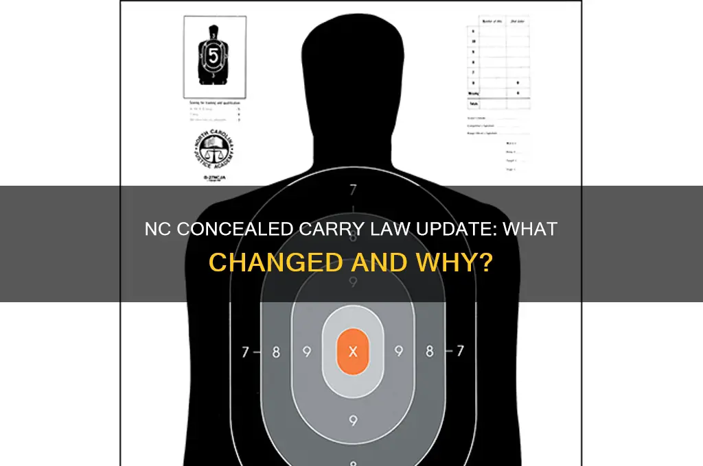 did nc do away with carry and conceal law