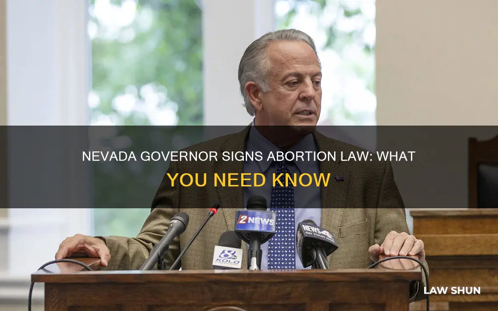 did nevada govern sign abortion law