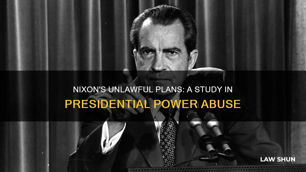 did nixon entertain plans to break the law