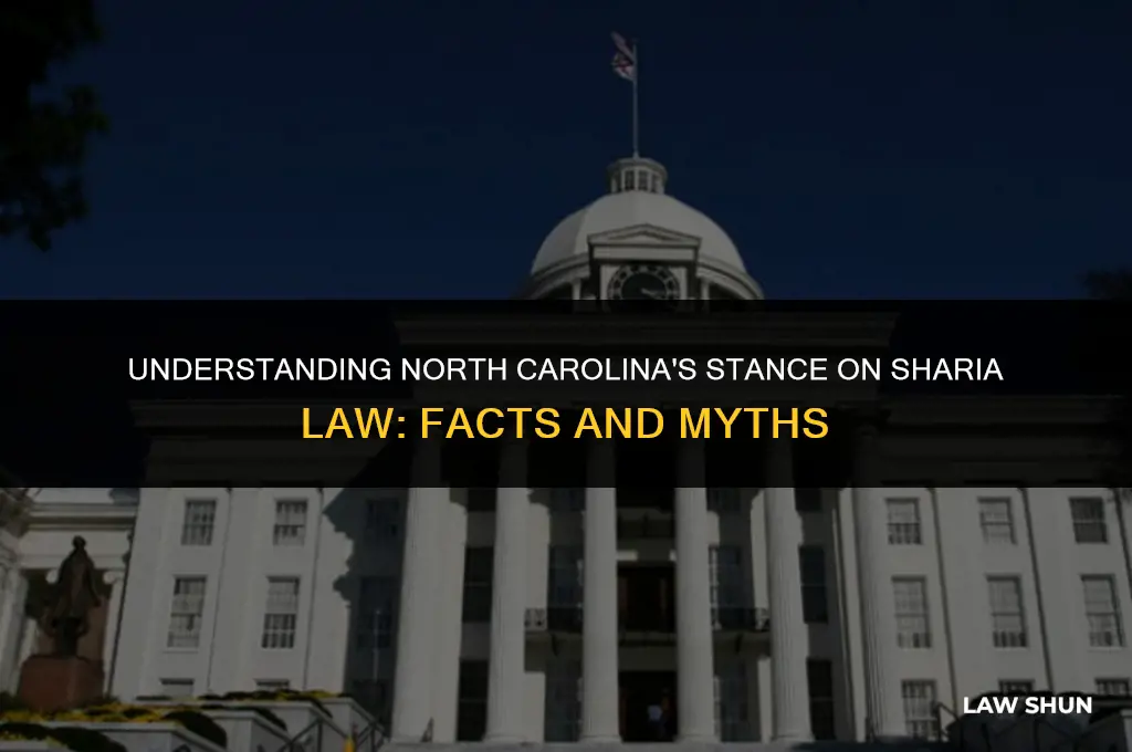 did north carolina ban shahara law