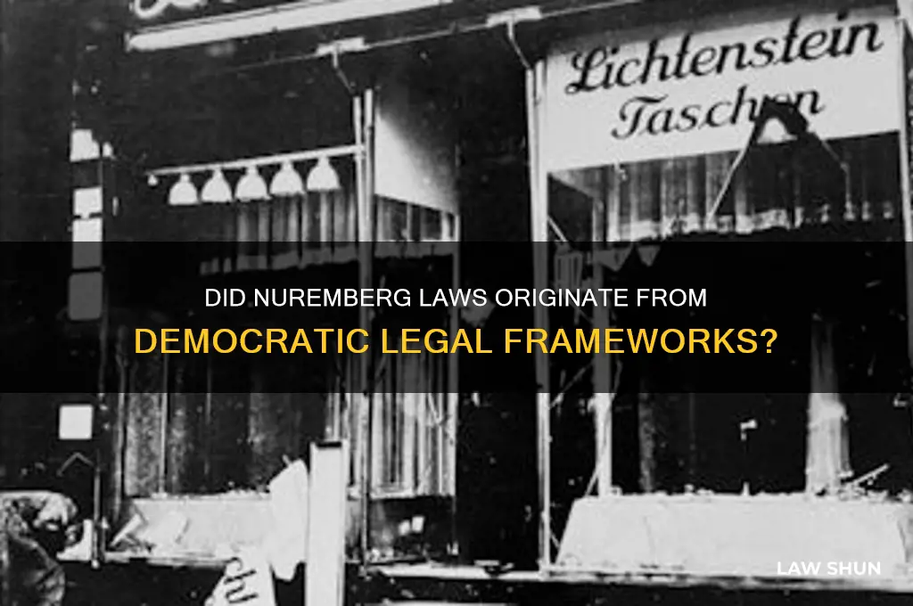 did nuremberg laws come from democratic laws