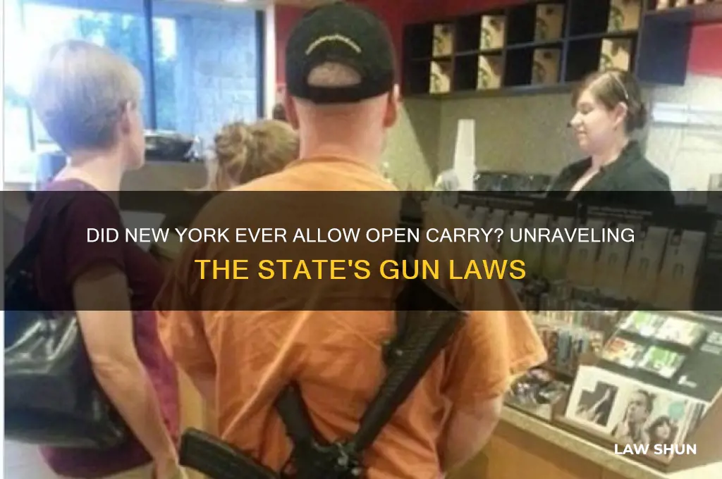 did ny ever have open carry laws