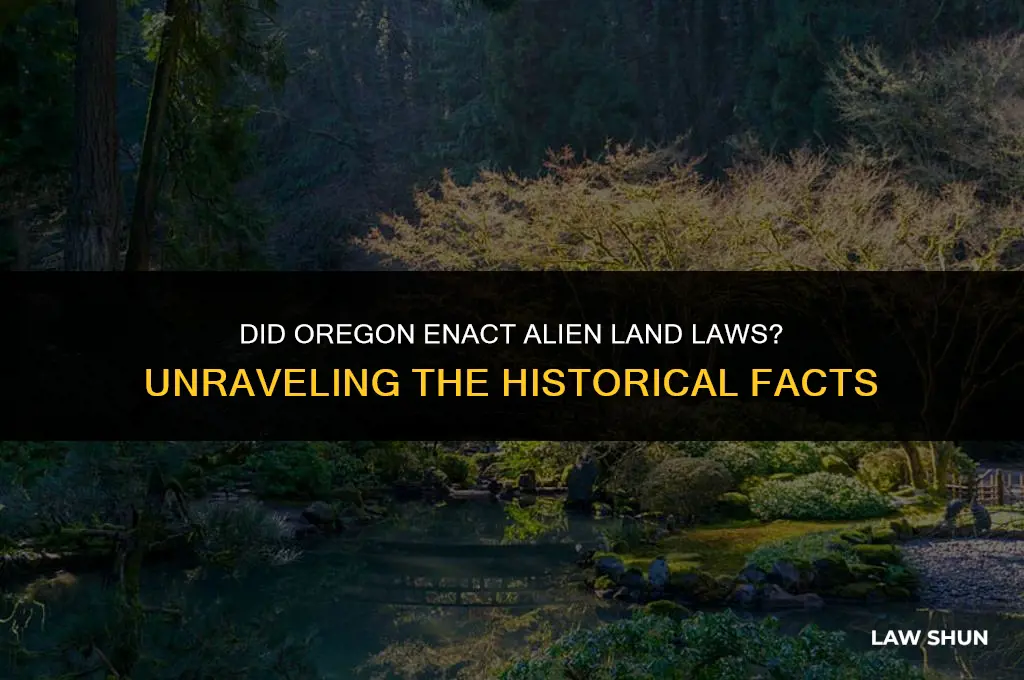 did oregon have alien land laws