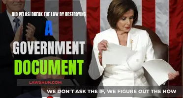 Pelosi's Document Destruction: Lawful or Not?