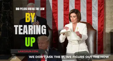 Pelosi's Paper-tearing: Law-breaking or Symbolic Protest?