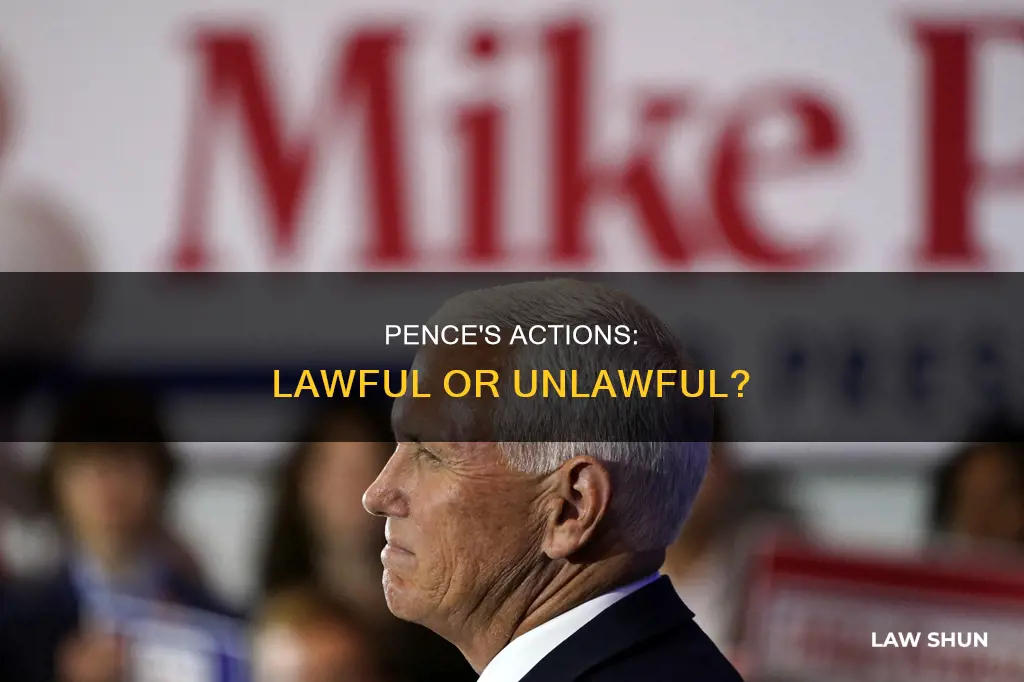 did pence break laws