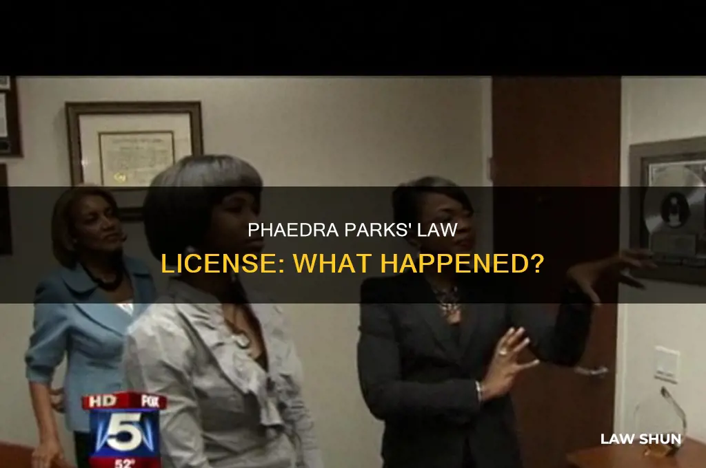 did phaedra parks lose her law license