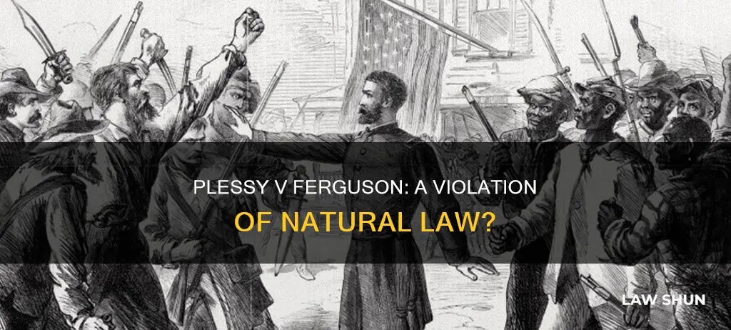 did plessy v fergusion violate common law or natural law