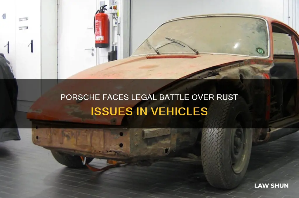 did porche loose a law suit over rusty vehicles